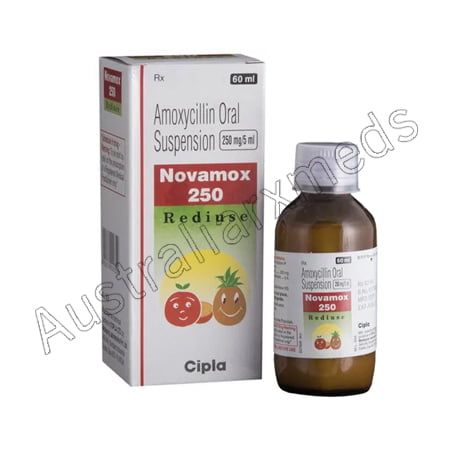 Novamox 250 Mg Rediuse Suspension 60ml