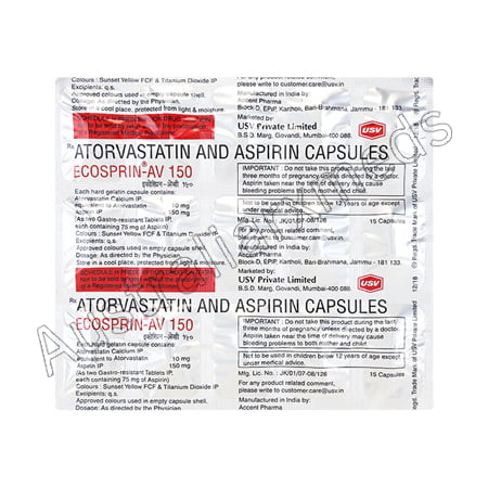 Ecosprin AV 150 Mg Product Imgage